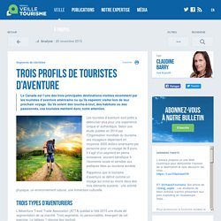 Trois profils de touristes d’aventure - Réseau de veille en tourisme