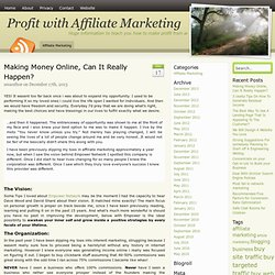 Profit with Affiliate Marketing