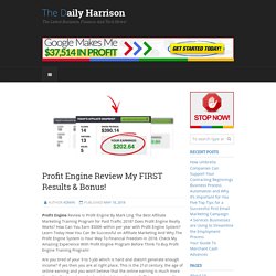 Profit Engine Reviews