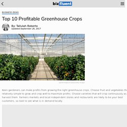 Top 10 Profitable Greenhouse Crops