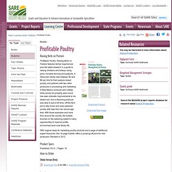 Profitable Poultry / National SARE Bulletins / Bulletins
