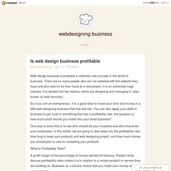 Is web design business profitable - webdesigning business