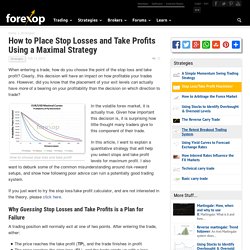How to Place Stop Losses and Take Profits Using a Maximal Strategy