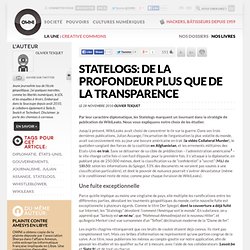 Statelogs: de la profondeur plus que de la transparence » Article » OWNI, Digital Journalism