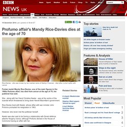 Profumo affair's Mandy Rice-Davies dies at the age of 70