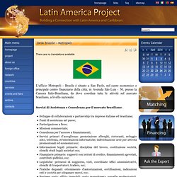 Progetto America Latina - Desk Brasile - Metropoli