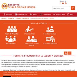 PROGETTO SCUOLA DIGITALE - Format e strumenti per le lezioni a distanza