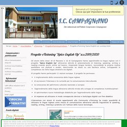 Article on the School Website - Progetto eTwinning "Spice English Up" a.s.2019/2020