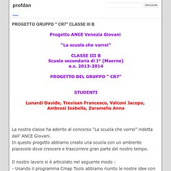 PROGETTO GRUPPO " CR7" CLASSE III B - profdan