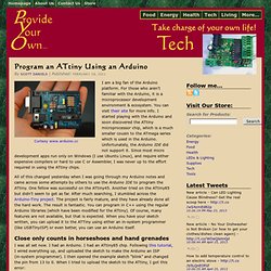 Program an ATtiny Using an Arduino