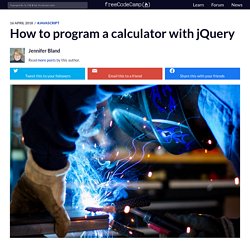 How to program a calculator with jQuery