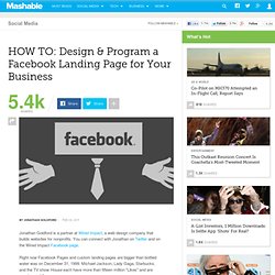 HOW TO: Design & Program a Facebook Landing Page for Your Business