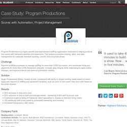 Case Study: Program Productions