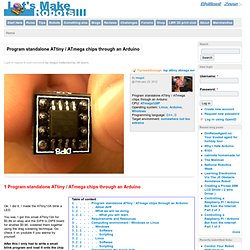 Program standalone ATtiny / ATmega chips through an Arduino