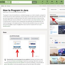 How to Program in Java: 12 Steps