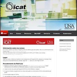 Programa ICAT - Cursos