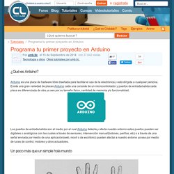 Programa tu primer proyecto en Arduino