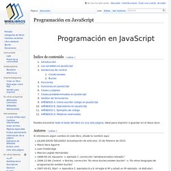 Programación en JavaScript