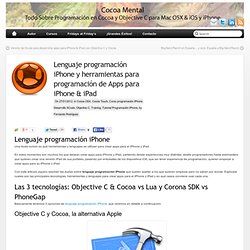Lenguajes Programación iPhone / iPad & Android