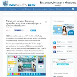 Nueva app para que los niños aprendan programación con juegos y cuentos interactivos