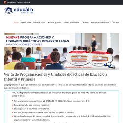 Programaciones y unidades didacticas para oposiciones de primaria y educación infantil - E-ducalia.com