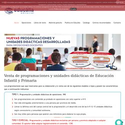 Programaciones y unidades didacticas para oposiciones de primaria y educación infantil - E-ducalia.com