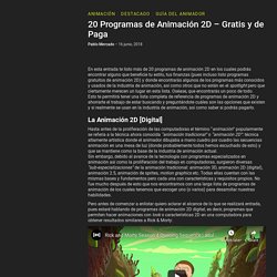 20 Programas de Animación 2D - Gratis y de Paga