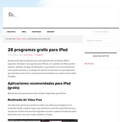 28 programas gratis para iPad | macoteca: apple mac OSX, programas y diseño web