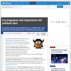 Software libre: los mejores programas