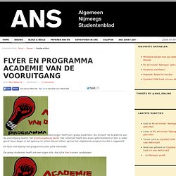 Flyer en programma Academie van de vooruitgang