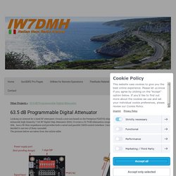 63.5 dB Programmable Digital Attenuator - IW7DMH - Ham Radio Station