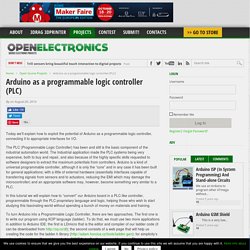 Arduino as a programmable logic controller (PLC)