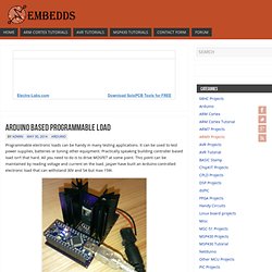 Arduino based programmable load