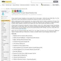 Programmable To Learn About Robotics Kits Idleexperts
