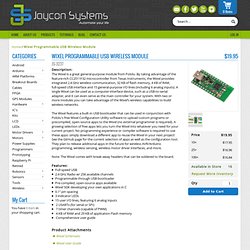 Wixel Programmable USB Wireless Module - Jaycon Systems Jaycon Systems LLC