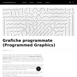 Grafiche programmate (Programmed Graphics)