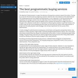 The best programmatic buying services