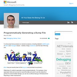 Programmatically Generating a Dump File - All Your Base Are Belo