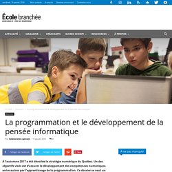 La programmation et le développement de la pensée informatique