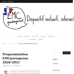 Programmation EMCpartageons 2020-2021 -