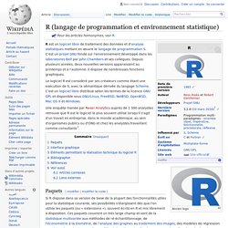 R (langage de programmation et environnement statistique)