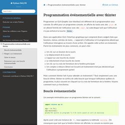 Programmation événementielle avec tkinter — Python FAQ FR 0.1 documentation