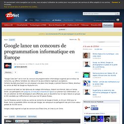 Google lance un concours de programmation informatique en Europe