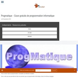 Progmatique - Cours gratuits de programmation informatique