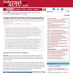 Comprendre les API interfaces de programmation