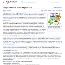 Programmation neuro-linguistique