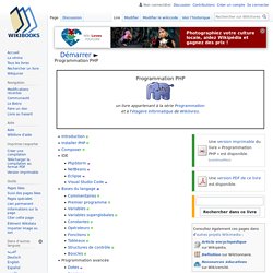 Programmation PHP