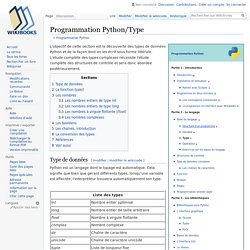 Programmation Python/Type