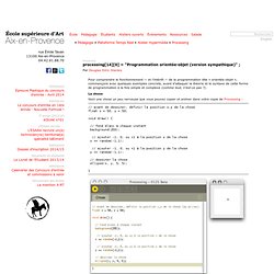 processing[14][0] = "Programmation orientée-objet (version sympathique)" ; - Ecole d