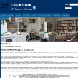 IREM de Rouen <br><h2>UFR Sciences et Techniques <img src="/st.png" height="50px"></h2>